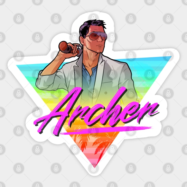 Archer 80s Design Sticker by WorldsFair